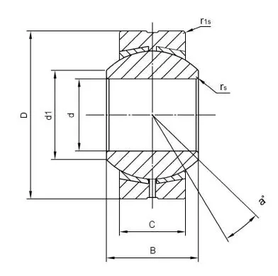 Diagram of Maintenance Free Plain Bearings GEBK S