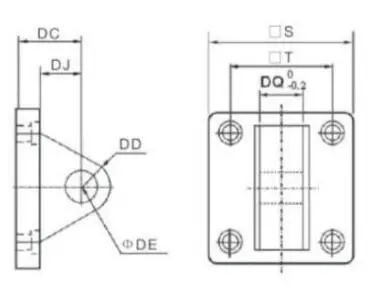 Diagram of Eye & Clevis Mounting ISO-CA