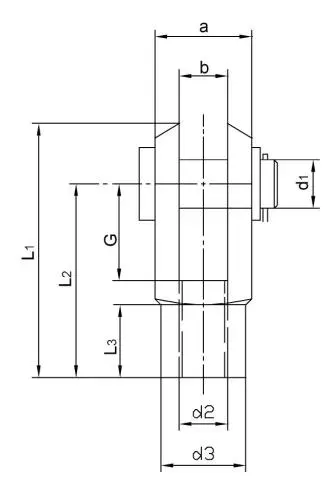 Diagram of Clevis/ Yokes & End Fittings Y DIN71751