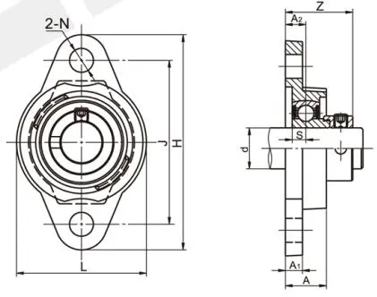 UFL00 Zinc Alloy Bearing Units