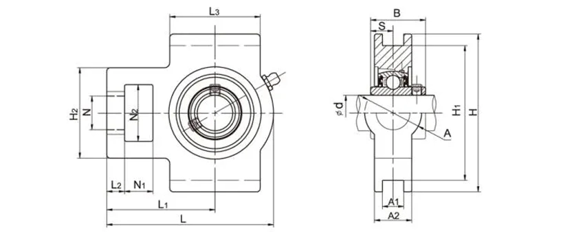 UCST201-8 Take Up Bearing Units Bearing Housing