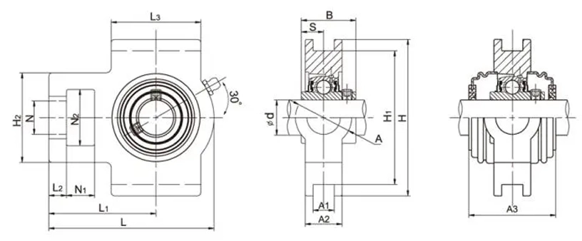 UCT201-8 Take Up Bearing Units Bearing Housing