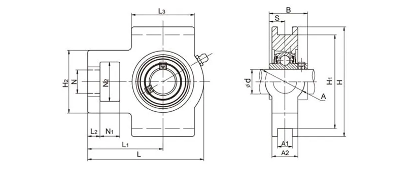 UCT305 Take Up Bearing Units Bearing Housing