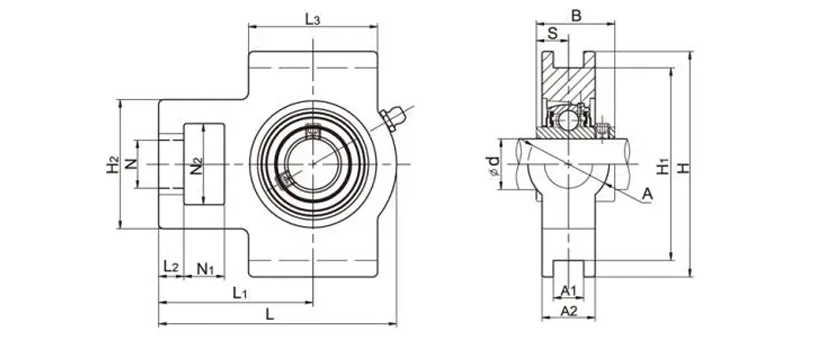 UCTX05-13 Take Up Bearing Units Bearing Housing