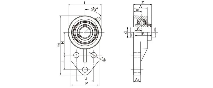 SSUCFB204- 12A Stainless Mounted Bearing