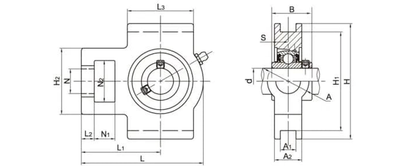 SSUCT204-12 Stainless Mounted Bearing