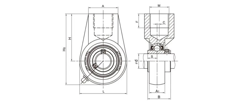 UCHA204-12 Hanger Bearing Units Bearing Housing