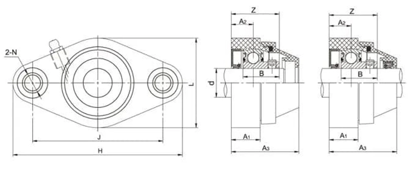 WP-SSBFL204-12 Waterproof Housing Units