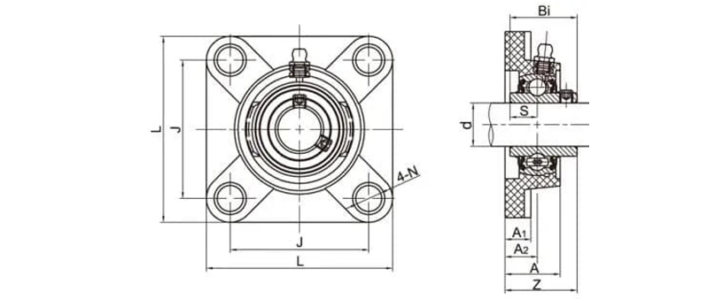 TP-SUCF201-8 Thermoplastic Housing Units